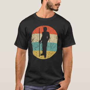 Billiards Player Pool Shark Silhouette Retro Sport T-Shirt