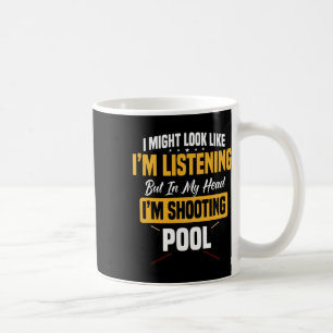 Billiards Player Pool Table Snooker Pyramid Billia Coffee Mug
