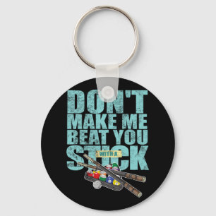 Billiards Player Shoot Pool Snooker Cue  Key Ring