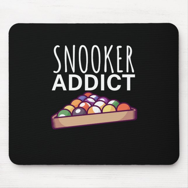 Billiards Player | Snooker Addict Mouse Mat (Front)