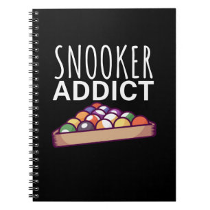 Billiards Player Snooker Addict Notebook