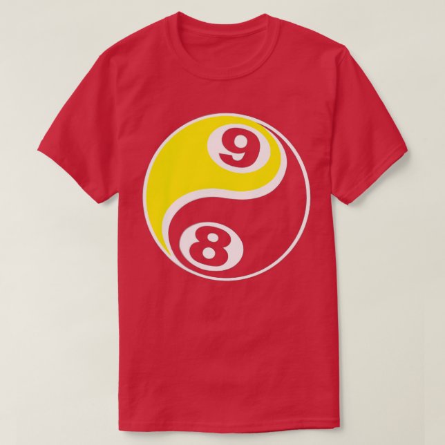 Billiards Pool 8 Ball 9 Ball Skull 1 T-Shirt (Design Front)