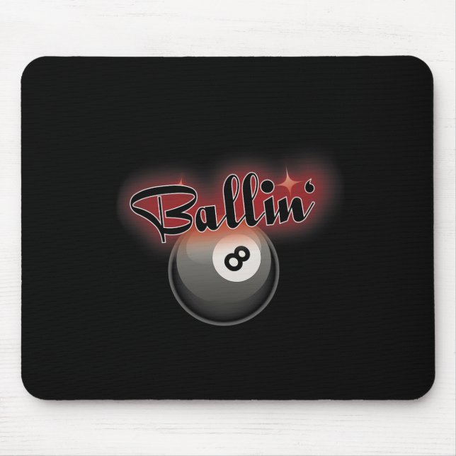 Billiards Pool 8 Ball S  Mouse Mat (Front)