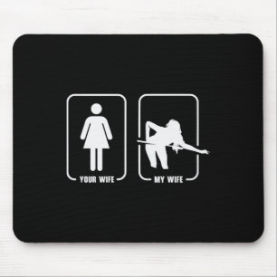 Billiards Pool 8 Ball Snooker Female Billiard Play Mouse Mat