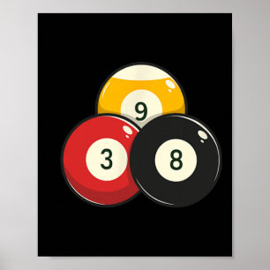 Billiards Pool Ball Poster