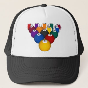 Billiards / Pool Balls - Custom Trucker Hat