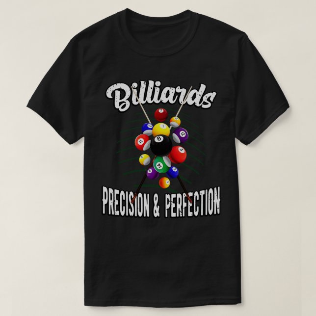 Billiards Pool Billiard vintage 8Ball T-Shirt (Design Front)