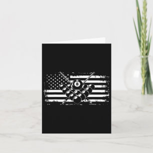 Billiards Pool Billiards American Flag Gift Card