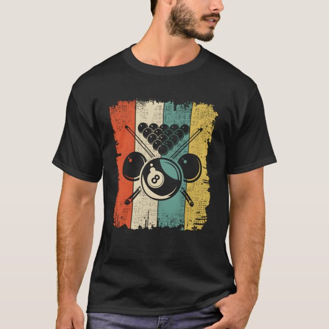 Billiards Pool Billiards Team T-Shirt (Front)