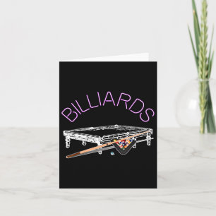 Billiards Pool Game Card
