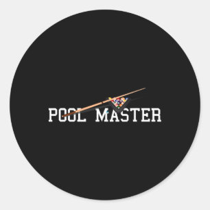 Billiards Pool Master For The Pionate Pool Lovers Classic Round Sticker