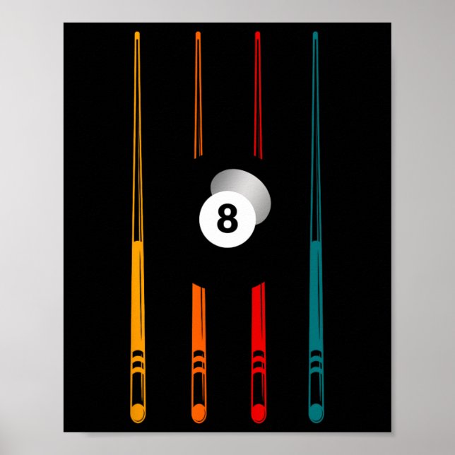 Billiards Pool Player Apparel - Billiard  Poster (Front)