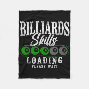 Billiards Pool Player Ball 8 Ball Vintage Billiard Fleece Blanket