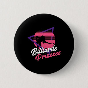 Billiards Pool Player Ball Girl Retro Vintage Bill 6 Cm Round Badge