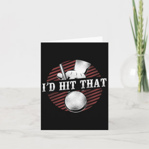 Billiards Pool Player Ball Pun Vintage Retro Id Hi Card