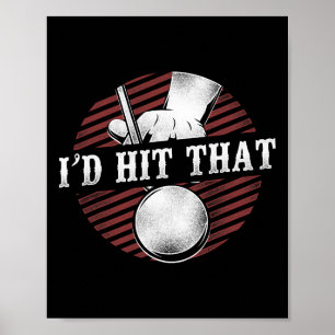 Billiards Pool Player Ball Pun Vintage Retro Id Hi Poster