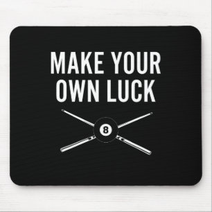 Billiards Pool Player Design With Eight Ball Make Mouse Mat