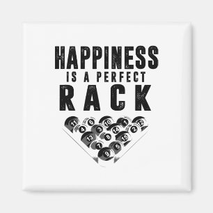 Billiards Pool Player Happiness Is A Perfect Rack Magnet