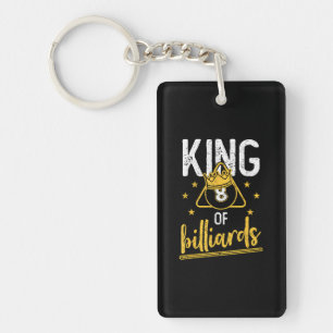 Billiards Pool Player Key Ring