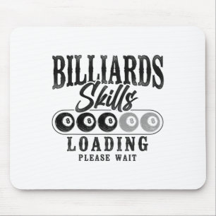 Billiards Pool Player Ll 8 Ll Vintage Billiards Sk Mouse Mat