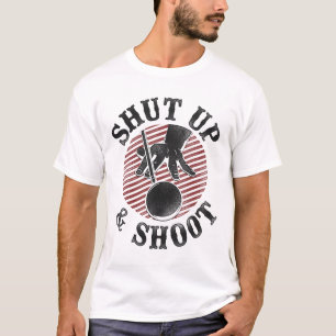 Billiards Pool Player Ll Vintage Shut Up And Shoot T-Shirt