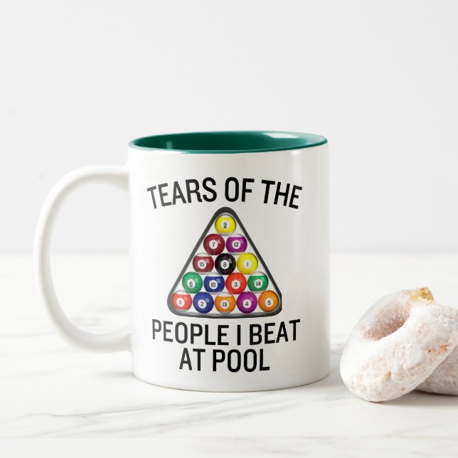 Billiards Pool Player Mug (With Donut)