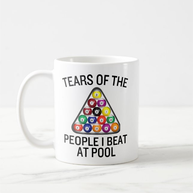 Billiards Pool Player Mug (Left)