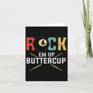 Billiards Pool Player Rack Em Up Buttercup Stick 8 Card