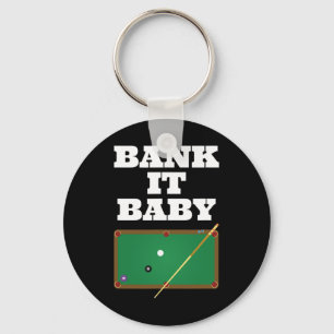 Billiards Pool Player Shirt Gift Men Women Bank Sh Key Ring