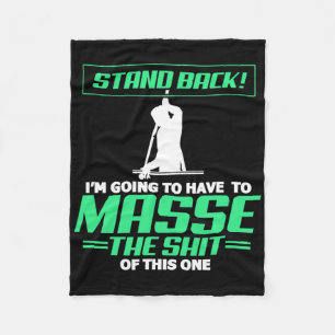 Billiards Pool Player Stand Back Im Going To Have  Fleece Blanket