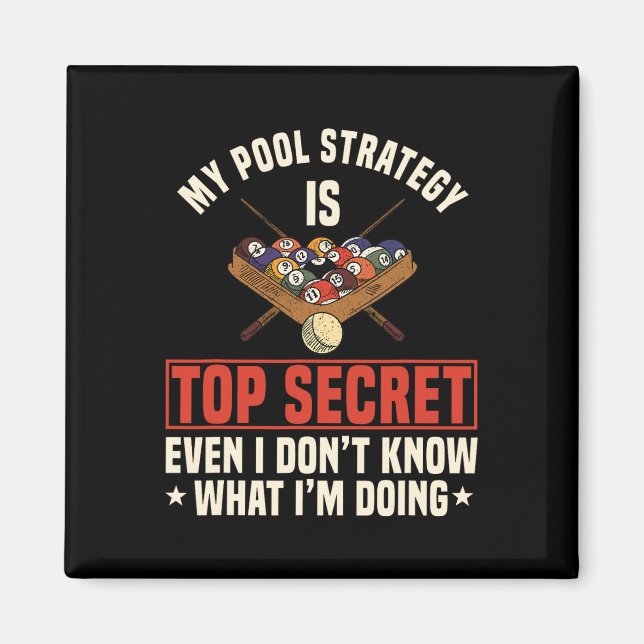 Billiards Pool Snooker Billiard Ball Table Nine-ba Magnet (Front)