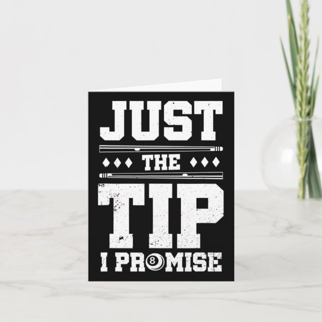 Billiards Pool Snooker  Card (Front)