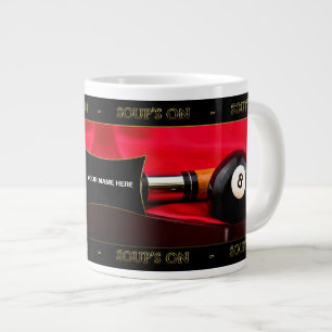 BILLIARDS/POOL SOUP'S ON JUMBO MUG