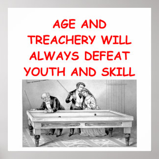 billiards poster