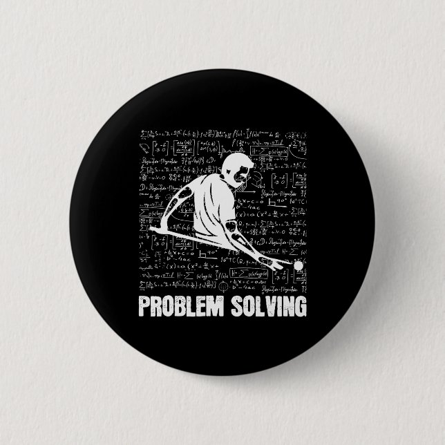Billiards Problem Solving Players Sports Solution  6 Cm Round Badge (Front)