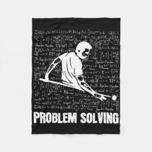 Billiards Problem Solving Players Sports Solution Fleece Blanket