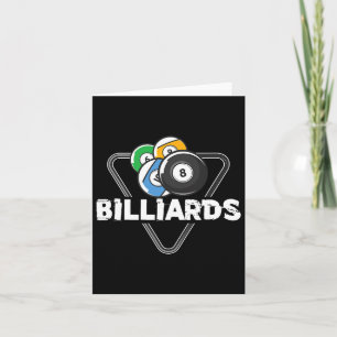Billiards Rack Billiard Player Snooker 8 Ball Cue Card