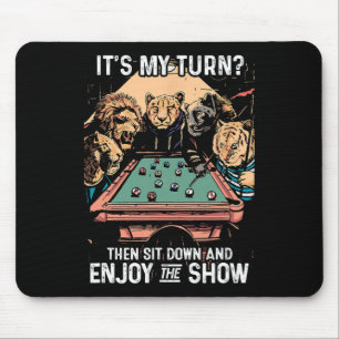 Billiards Rack Cue Stick Pool Table Billiard Playe Mouse Mat