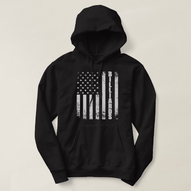 Billiards retro art cooler papa vintage art hoodie (Design Front)