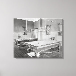 Billiards Room, 1901 Canvas Print