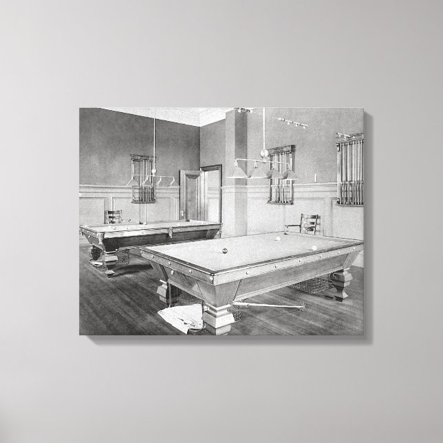Billiards Room, 1901 Canvas Print (Front)