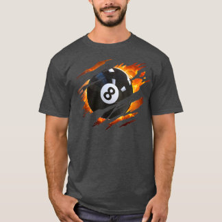 Billiards s Men 8 Ball Pool s Pool League T-Shirt