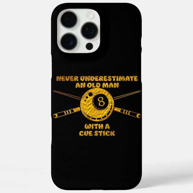 Billiards Saying About Experience and Skill Case-Mate iPhone Case (Back)