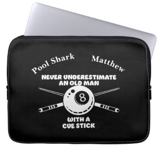 Billiards Saying About Experience and Skill Laptop Sleeve