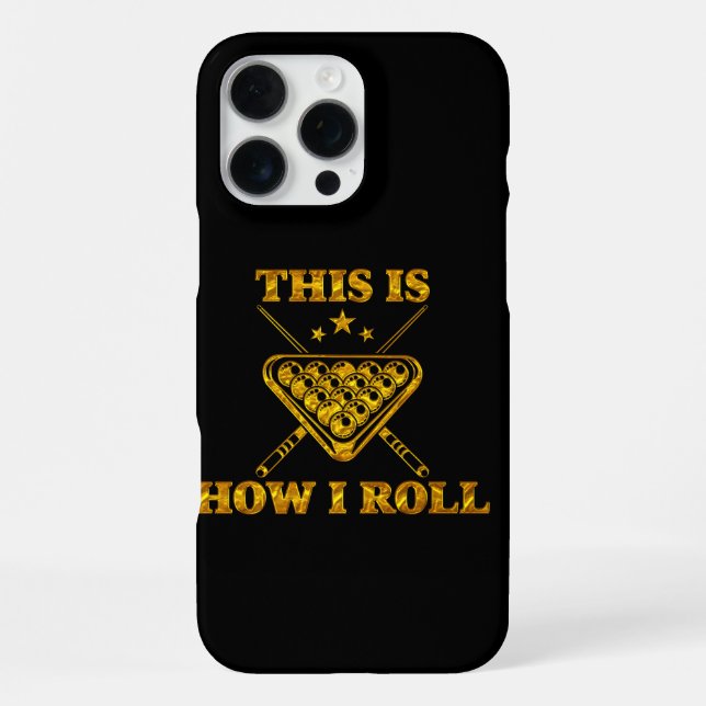 Billiards Saying Highlighting Pool Game Pride iPhone Case (Back)