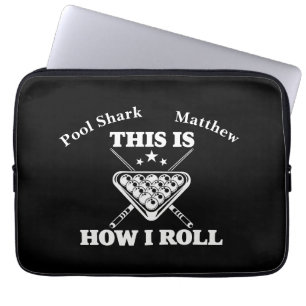 Billiards Saying Highlighting Pool Game Pride Laptop Sleeve