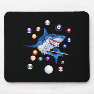 Billiards Shark Billiard Player Pool Table Snooker Mouse Mat