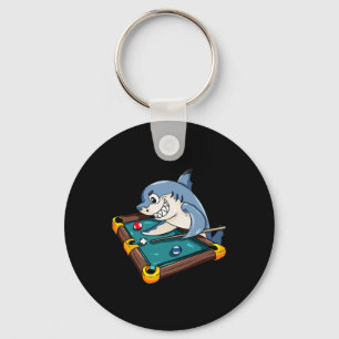 Billiards Shark Pool Snooker Player Gift Key Ring