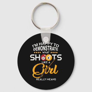 Billiards Shirt Key Ring