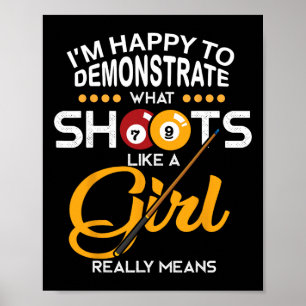 Billiards Shirt  Poster